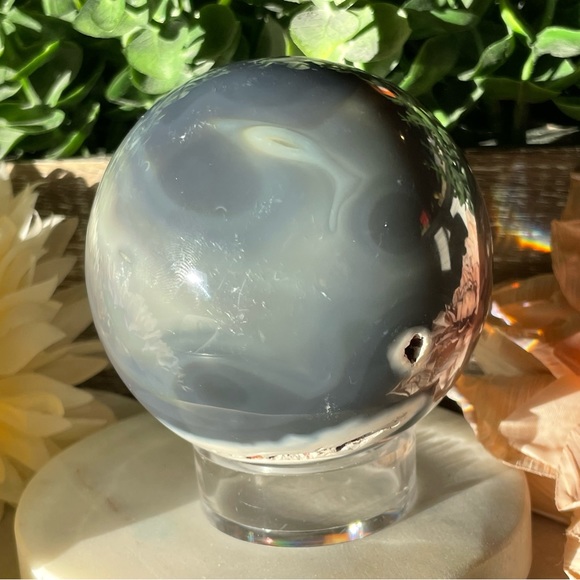 Orca Agate Crystal Sphere - Picture 7 of 14